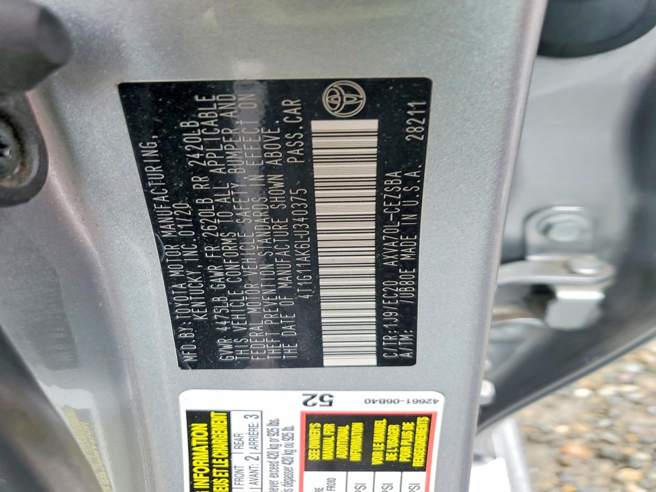 Toyota Camry Se Nightshade