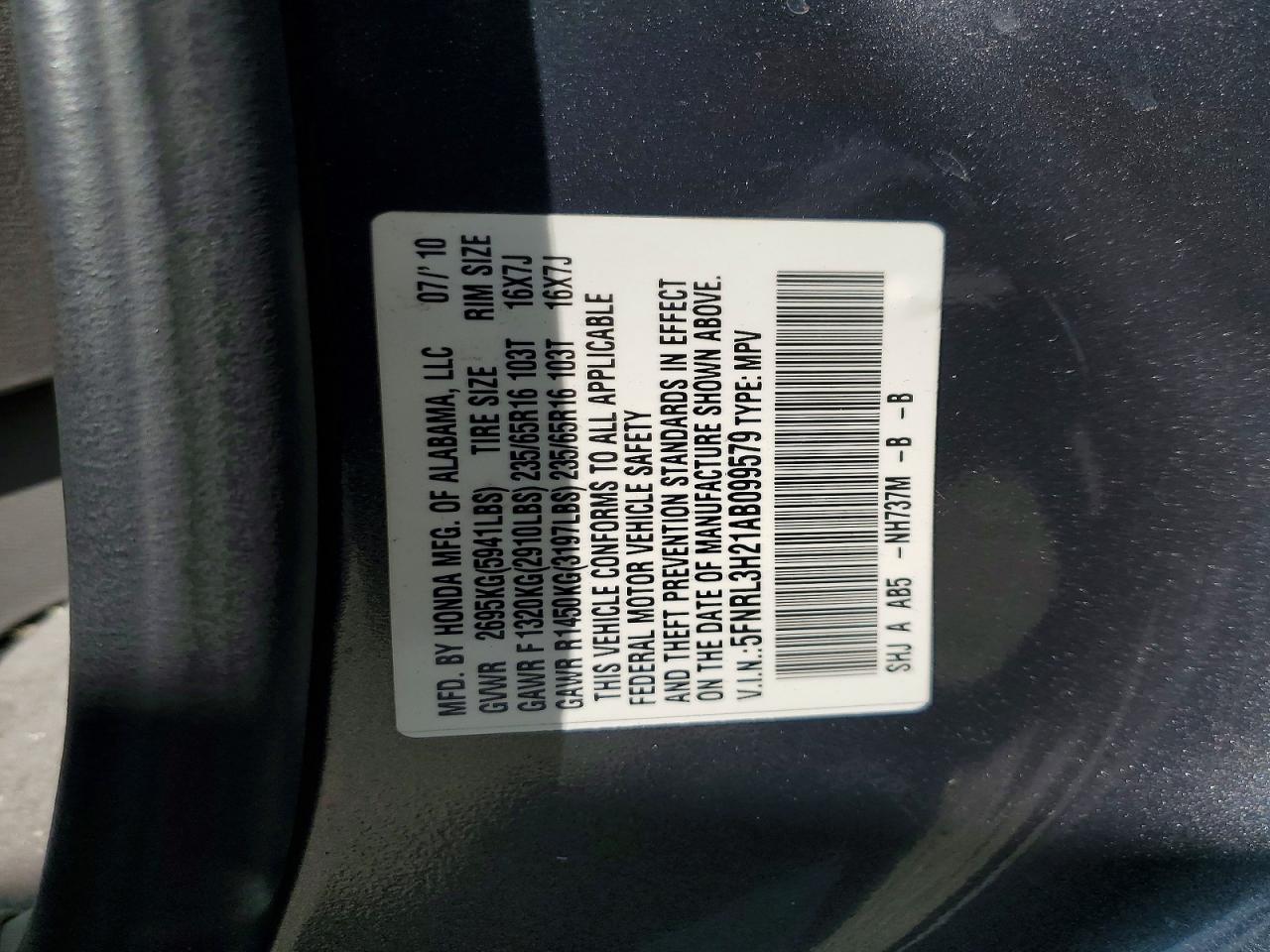 Honda Odyssey Lx