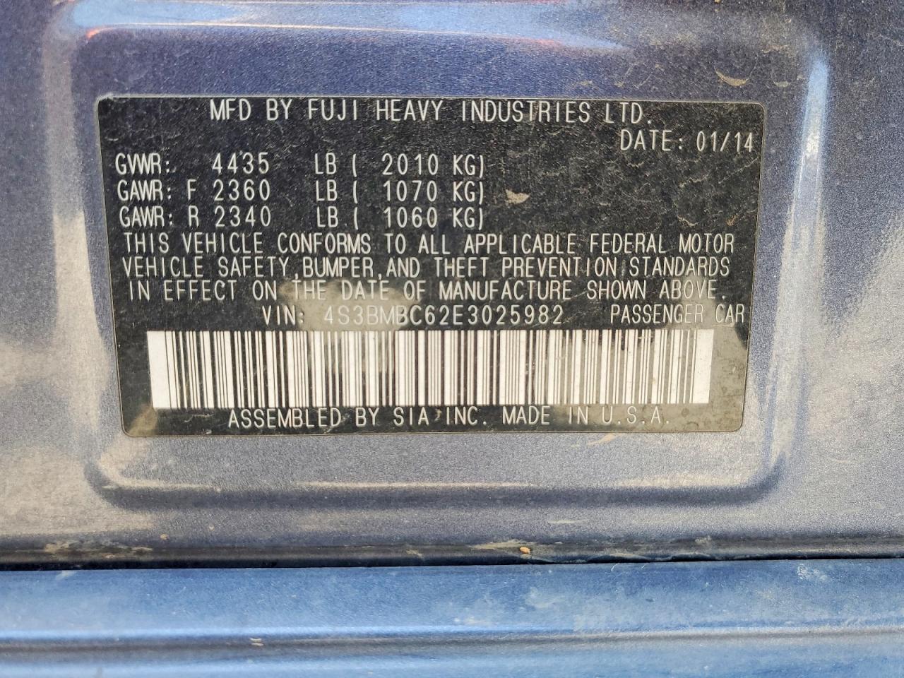 Subaru Legacy 2.5i Premium