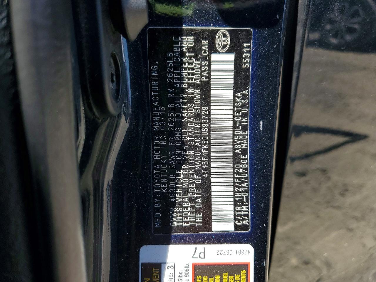 Toyota Camry Se