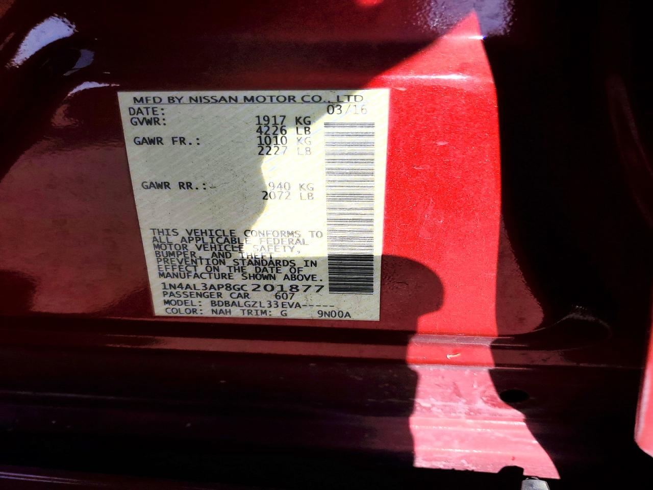 Nissan Altima 2.5 S