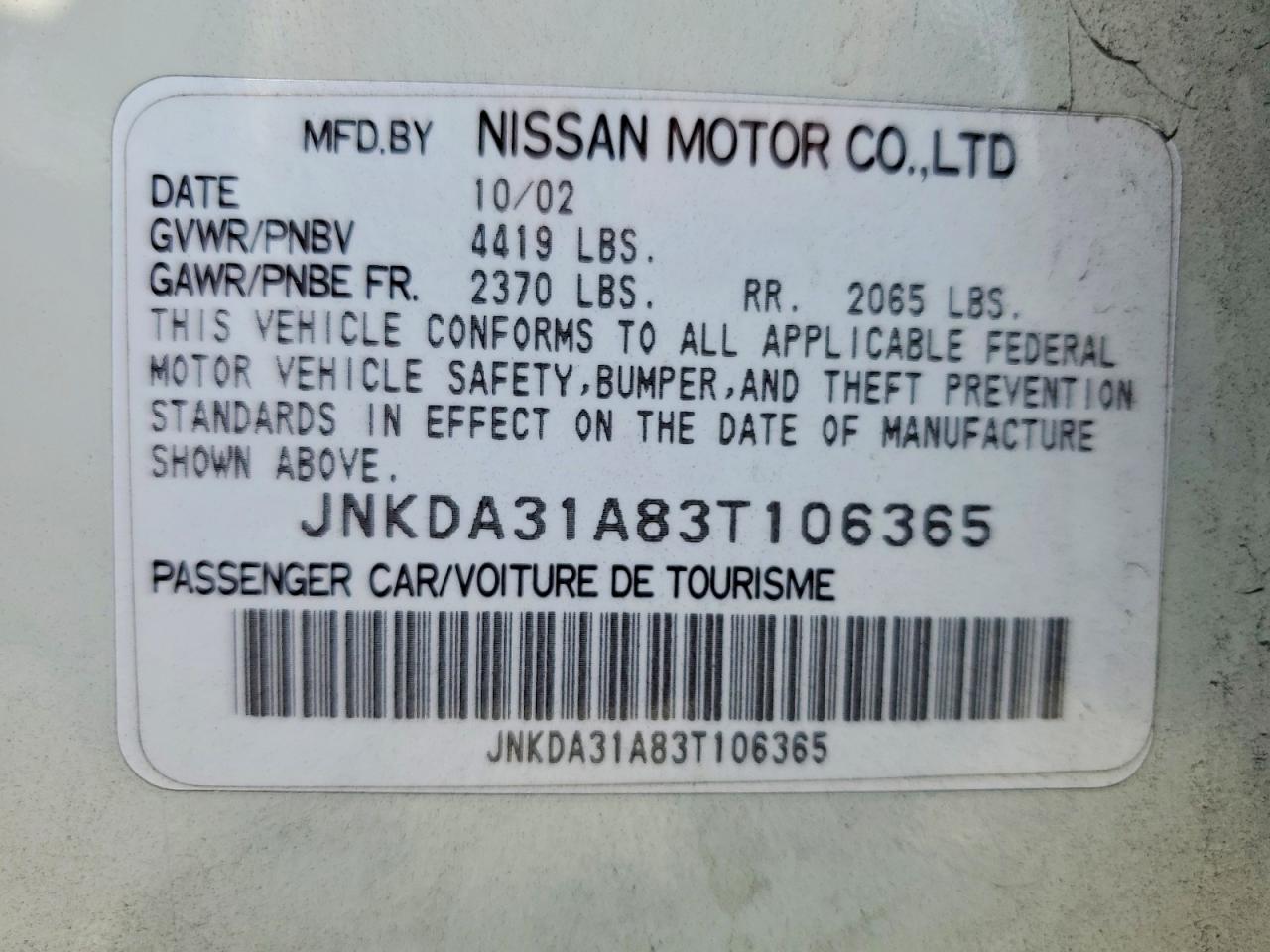 INFINITI I35 Base