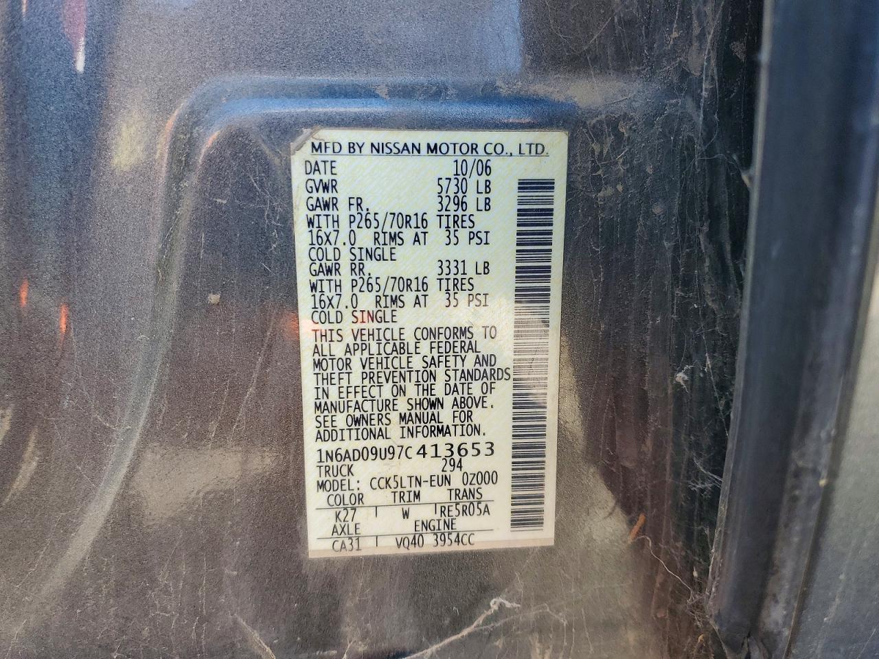 Nissan Frontier Se