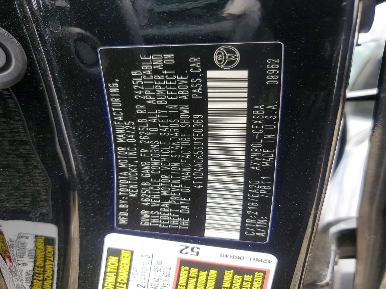 Toyota Camry Se