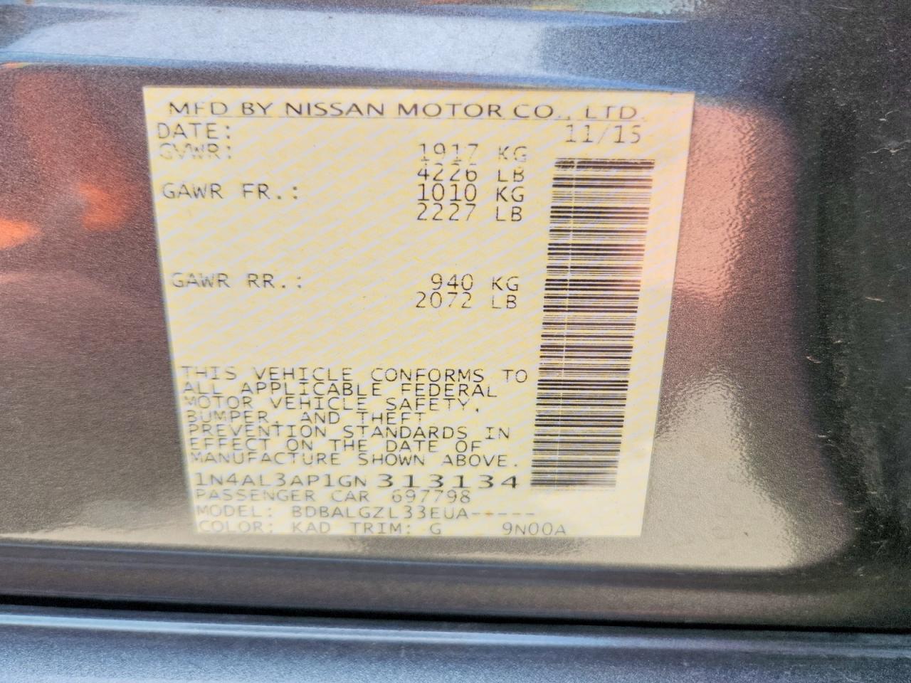 Nissan Altima 2.5 S