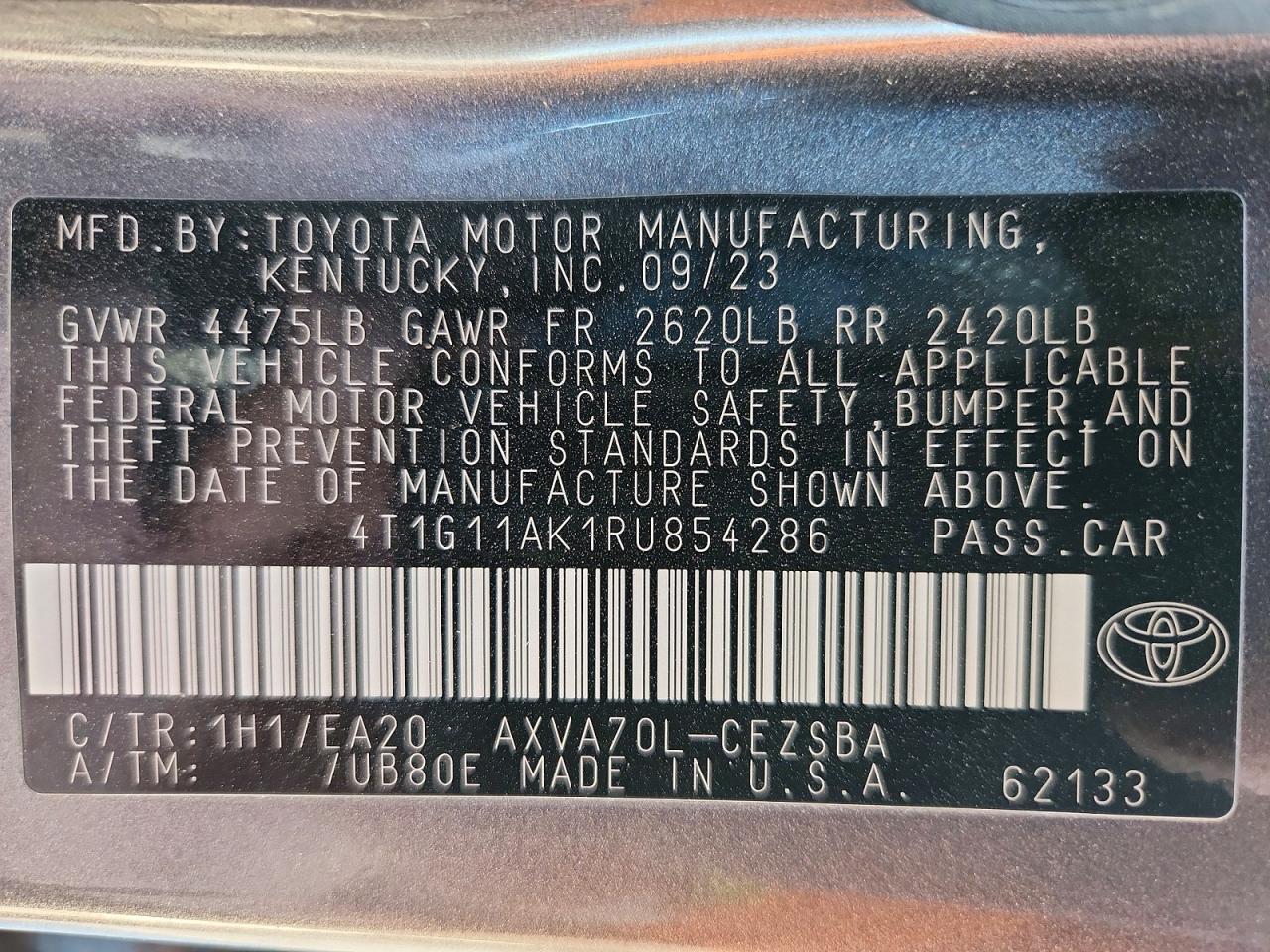 Toyota Camry Se