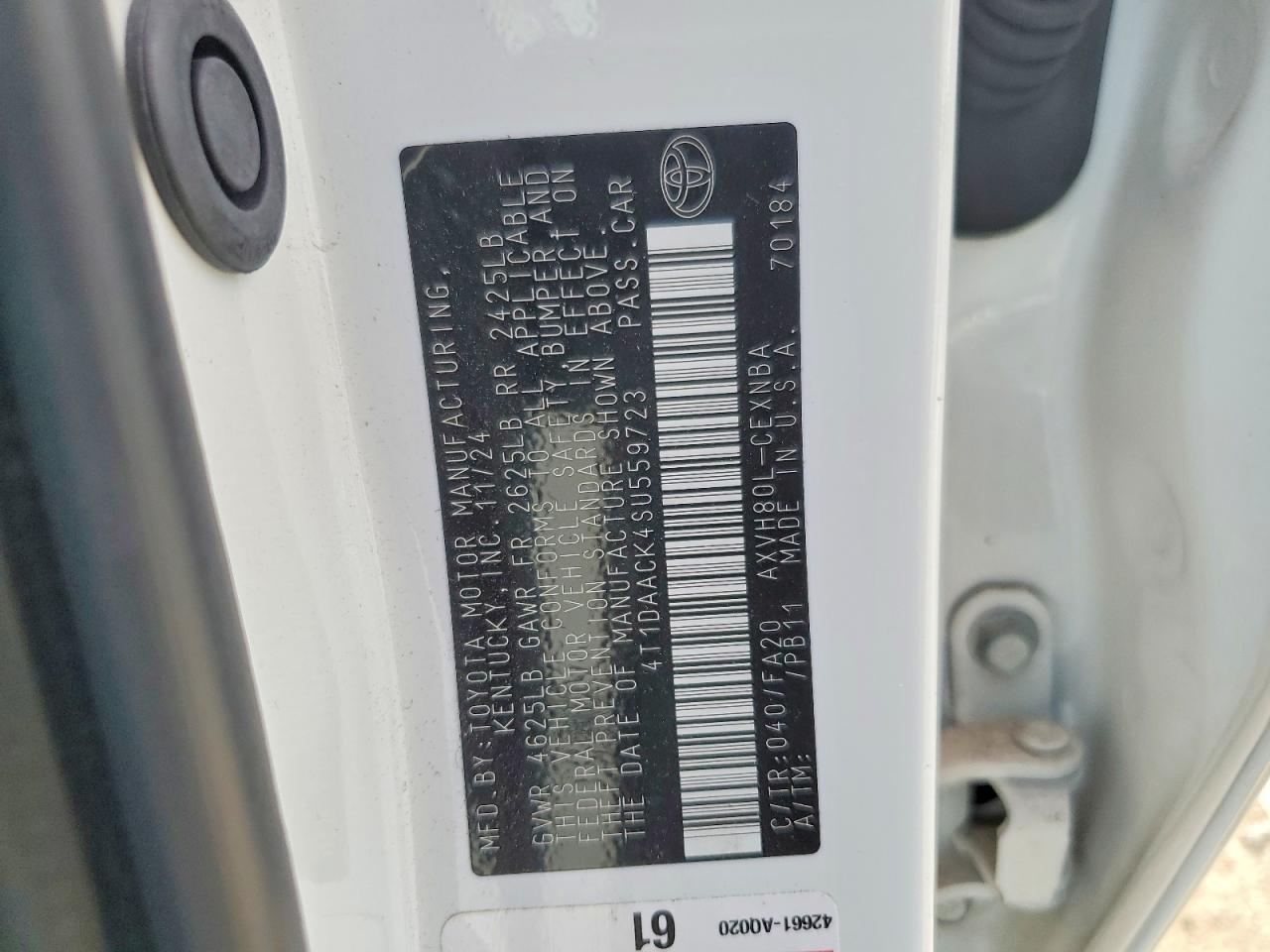 Toyota Camry Le