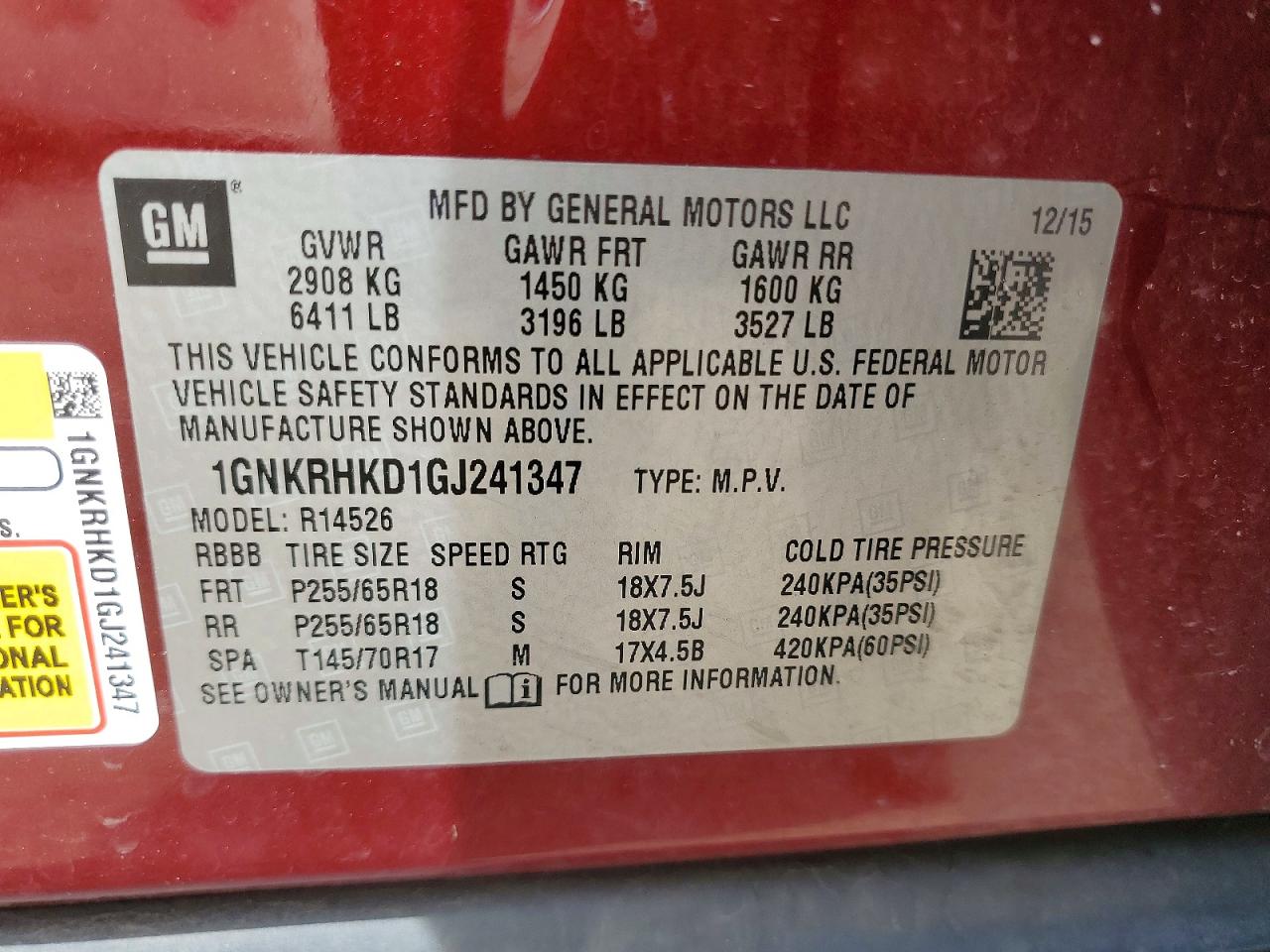 Chevrolet Traverse Lt