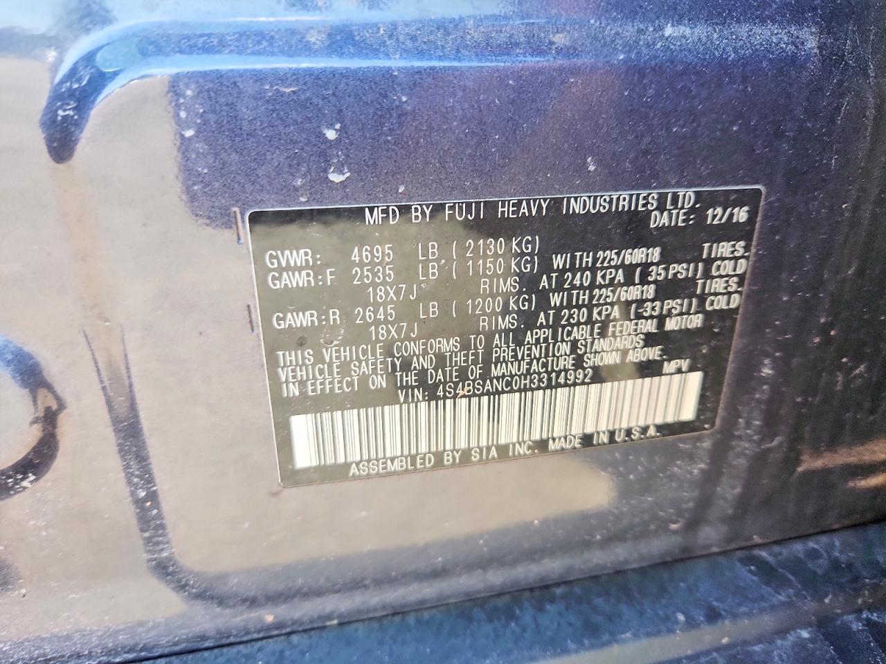 Subaru Outback 2.5i Limited