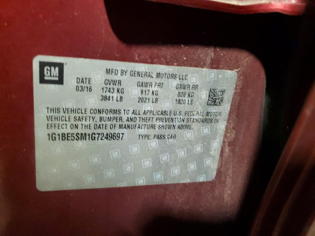 Chevrolet Cruze Lt