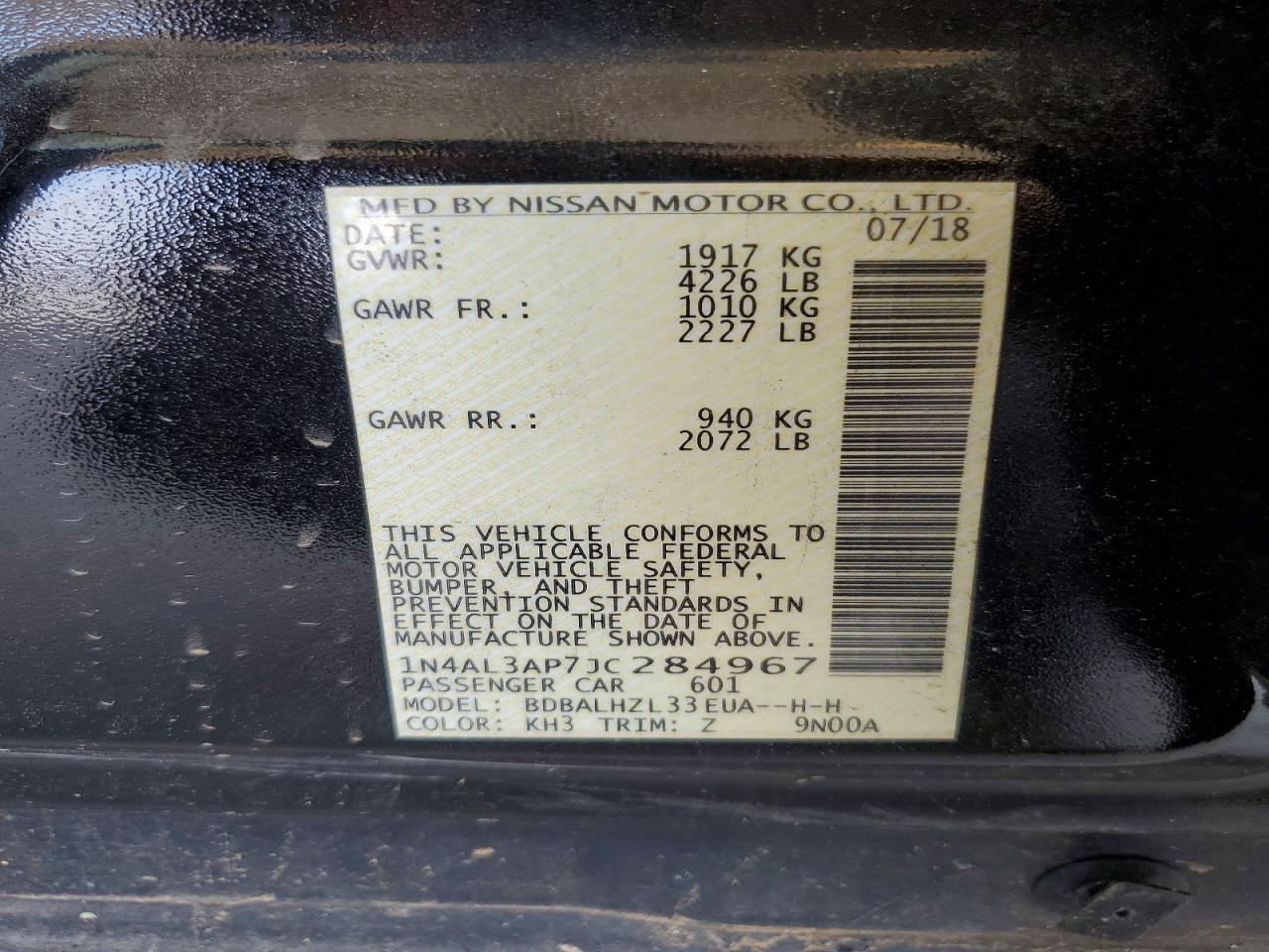 Nissan Altima 2.5 Sr