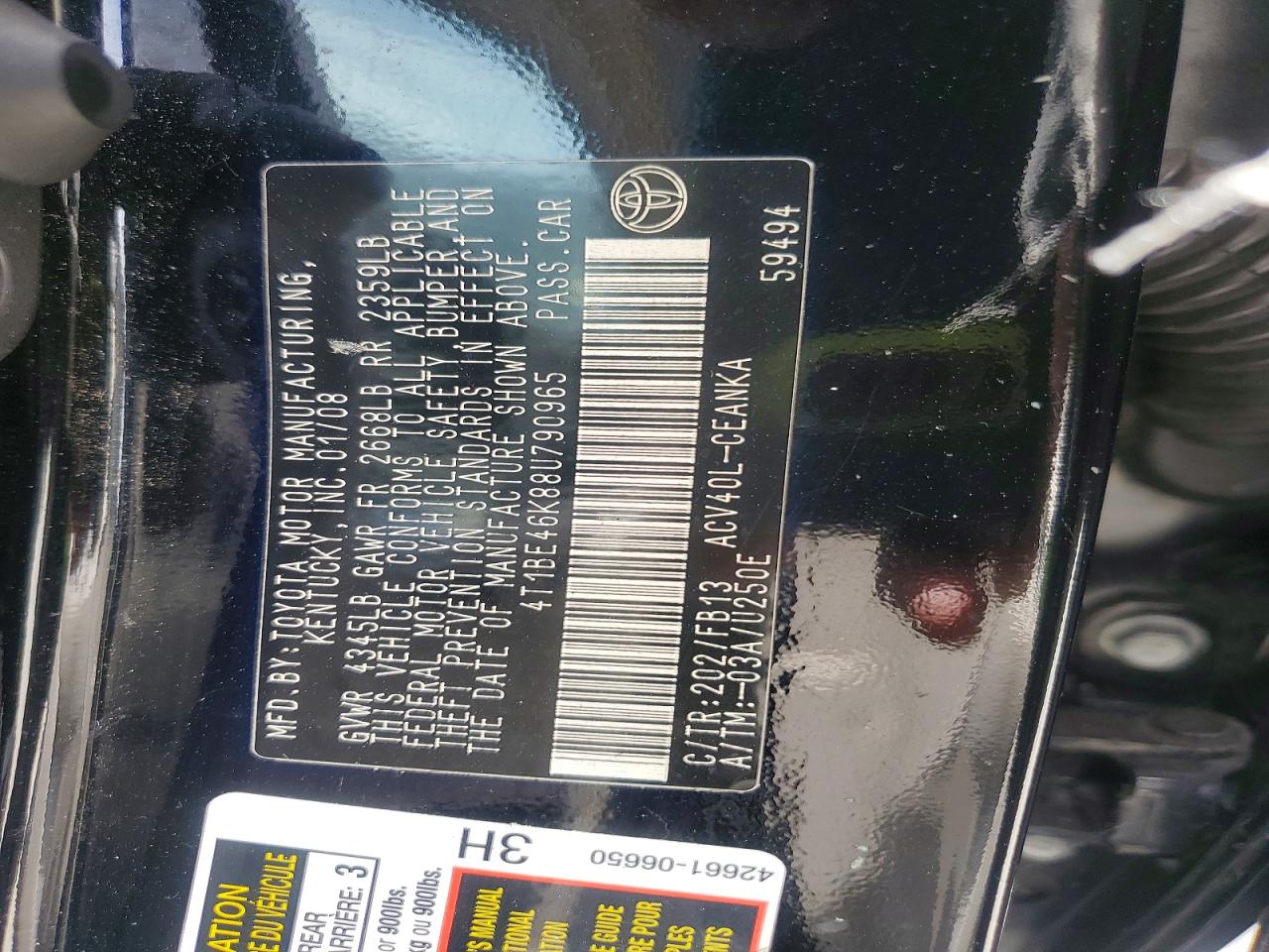 Toyota Camry Le