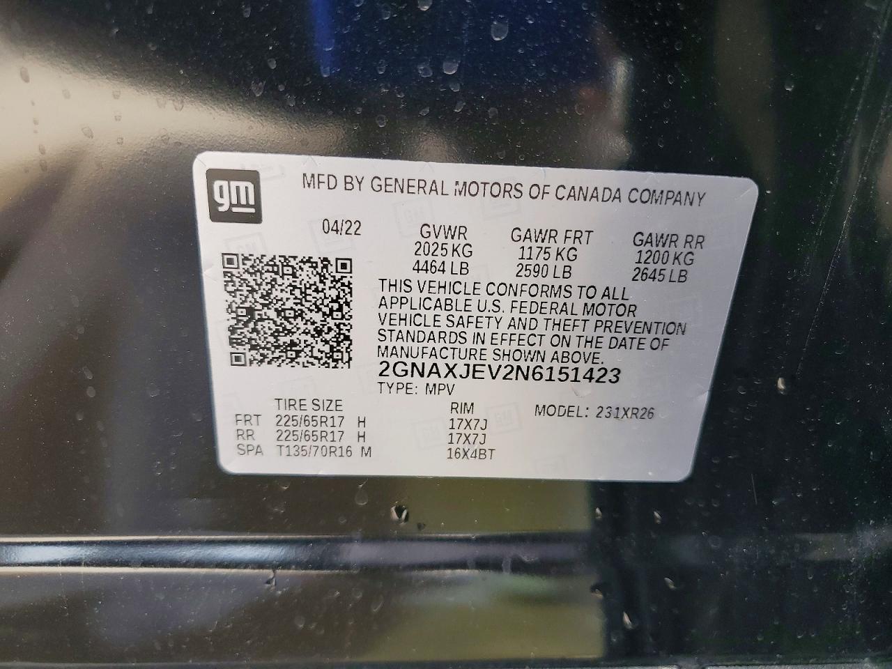 Chevrolet Equinox Lt