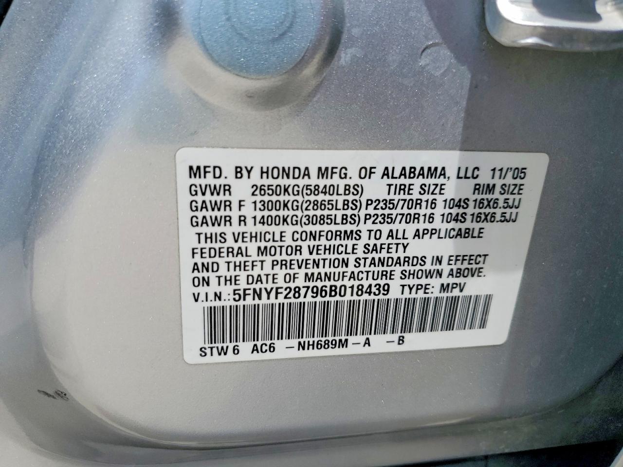 Honda Pilot Ex