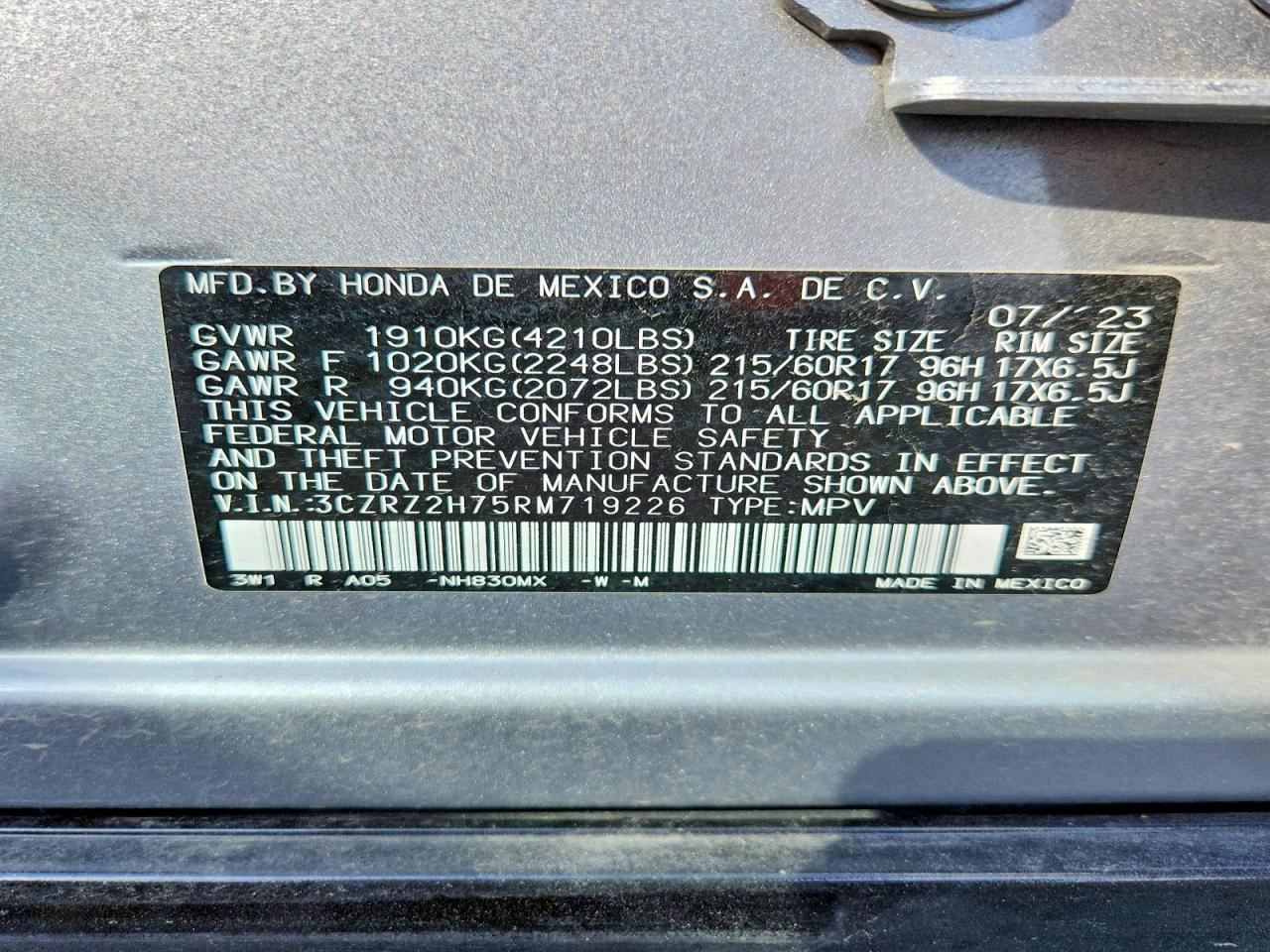 Honda HR-V Exl