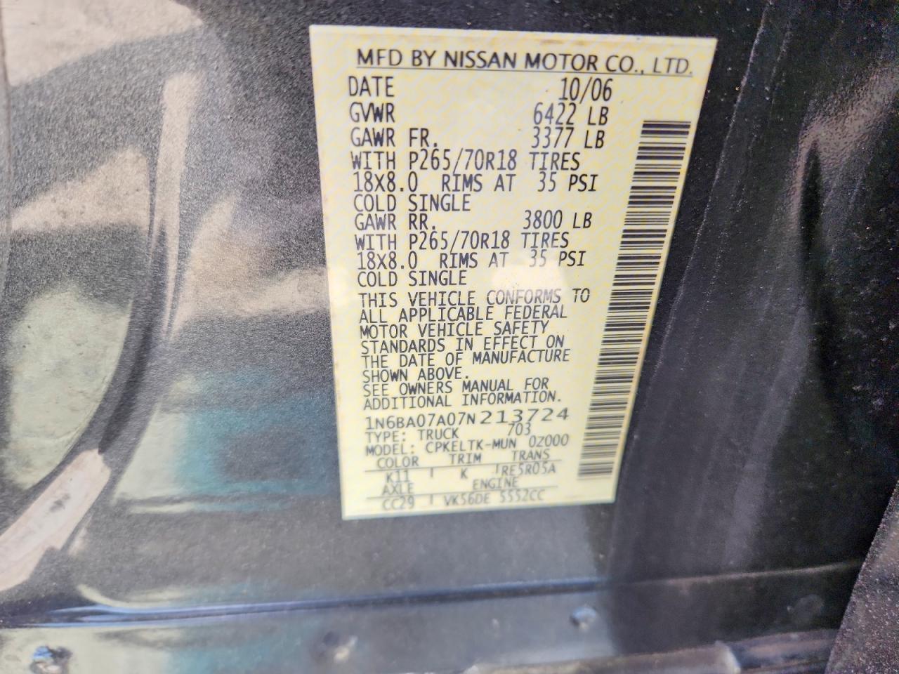 Nissan Titan Xe Ffv