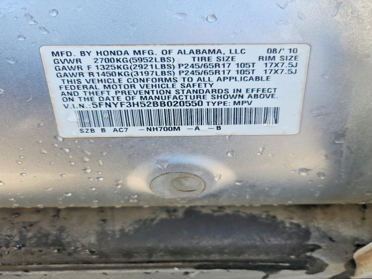 Honda Pilot Exl