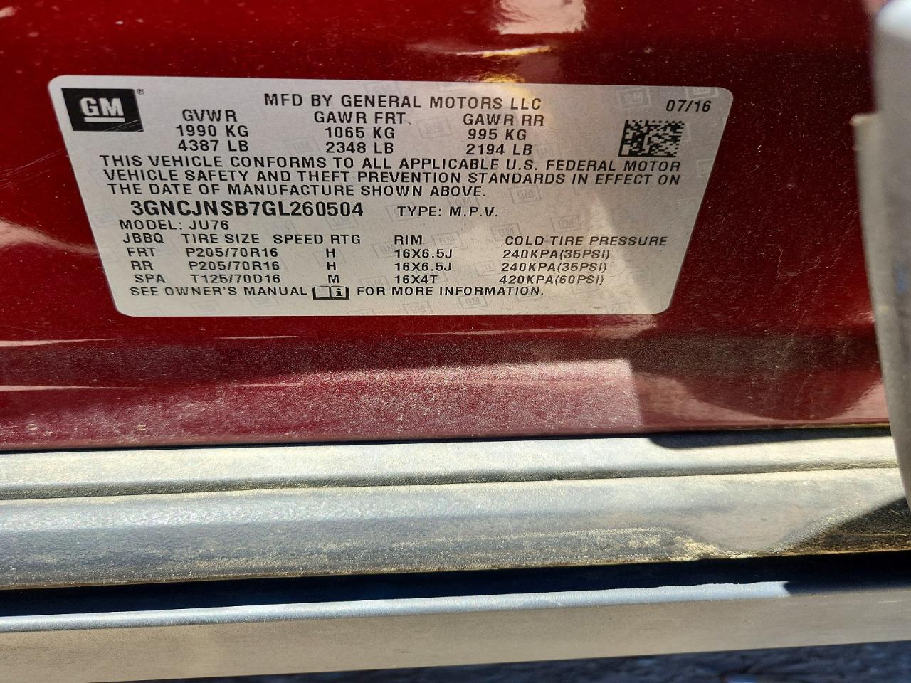 Chevrolet Trax Ls