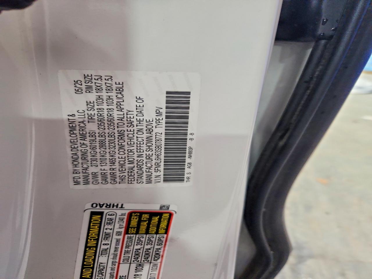 Honda Odyssey Exl
