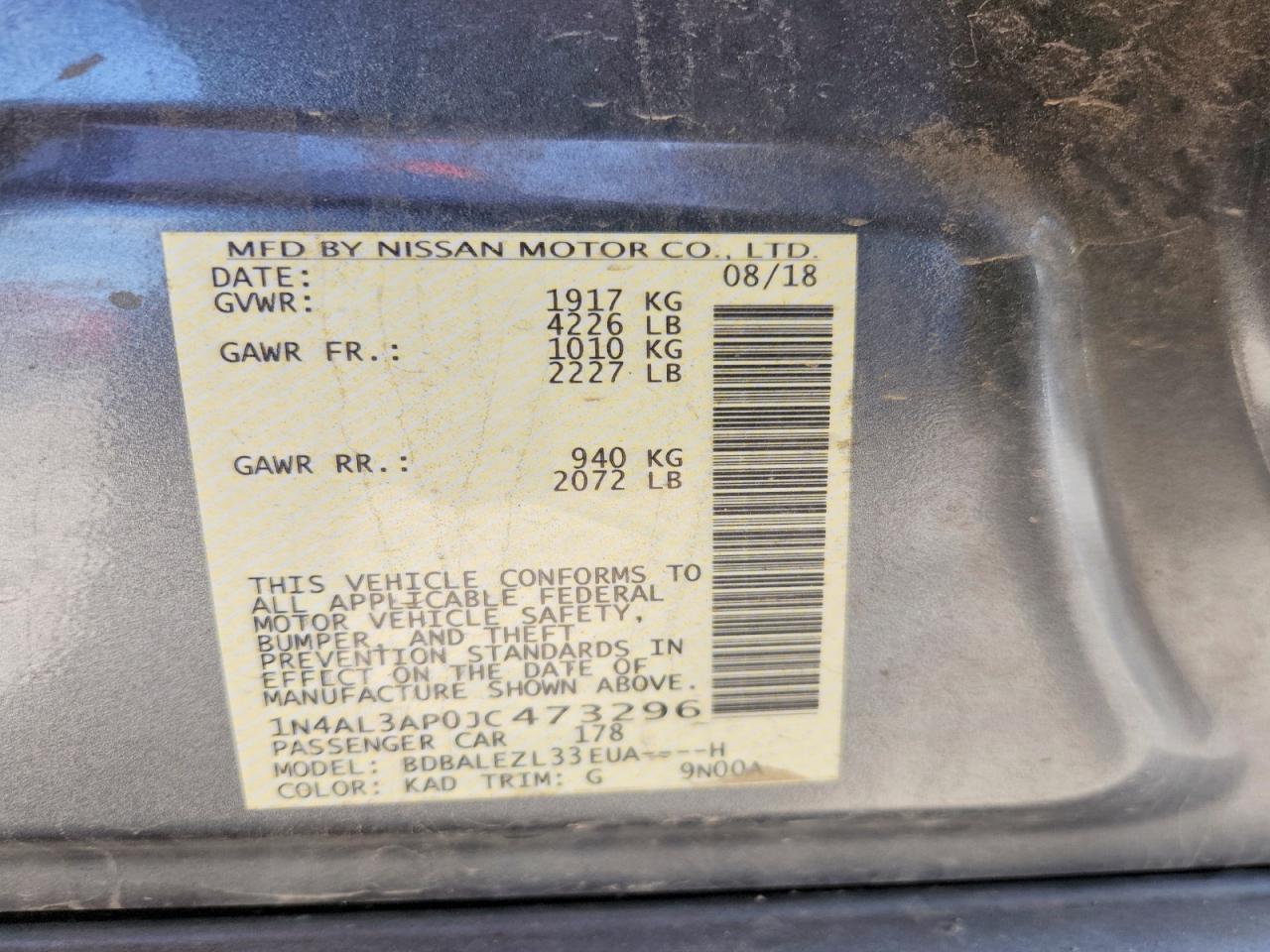 Nissan Altima 2.5 S