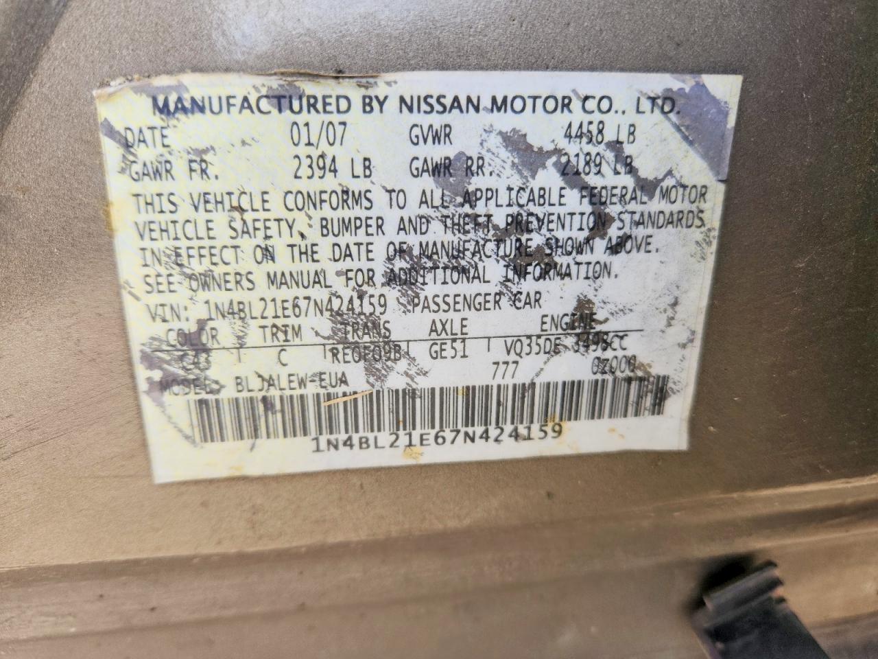 Nissan Altima 3.5 Se