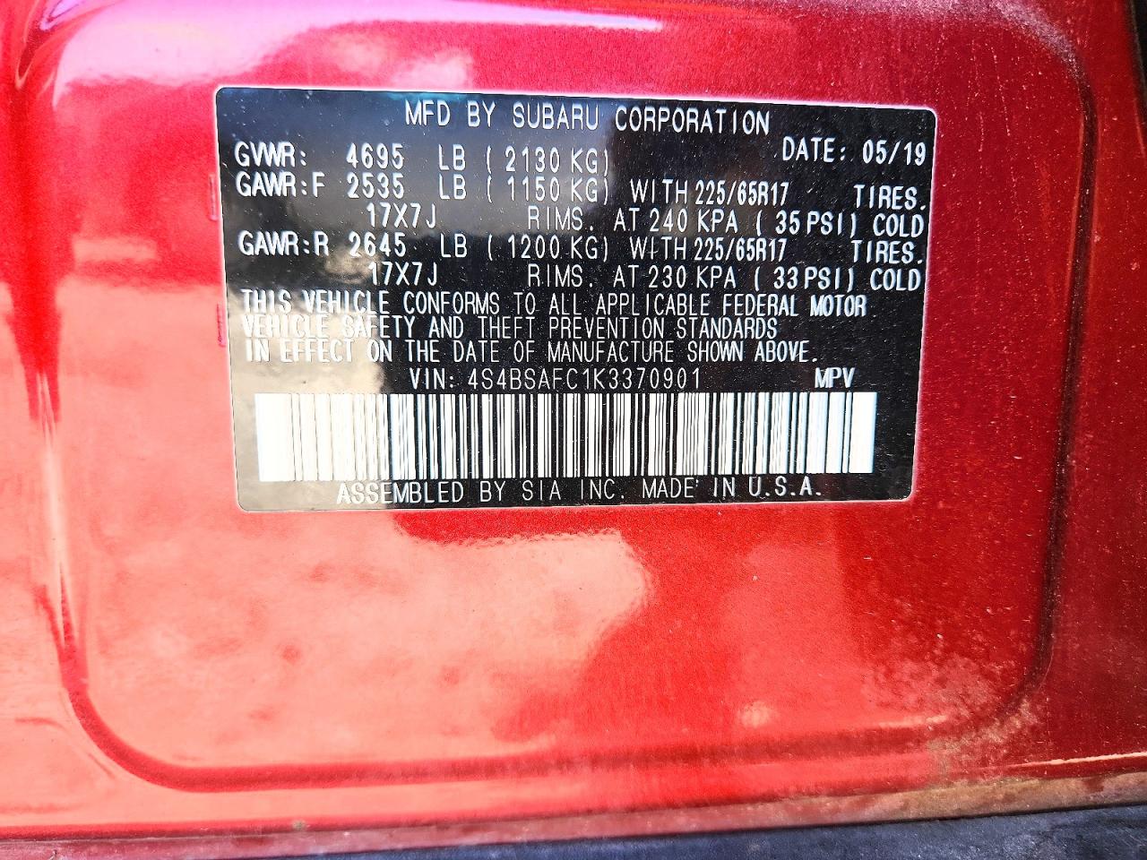 Subaru Outback 2.5i Premium