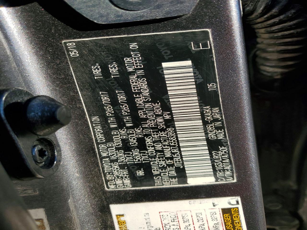 Toyota 4Runner Sr5/sr5 Premium