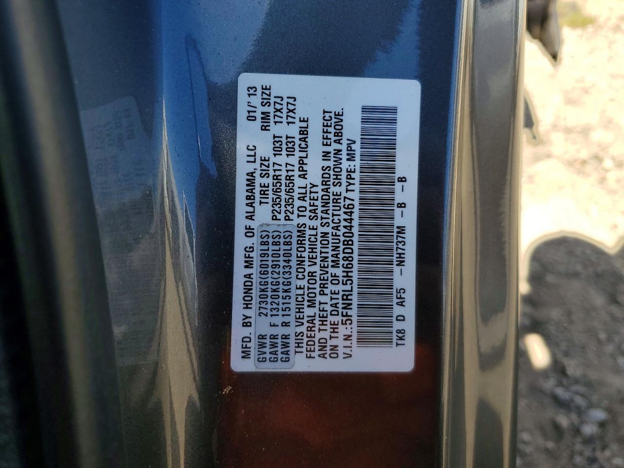 Honda Odyssey Exl