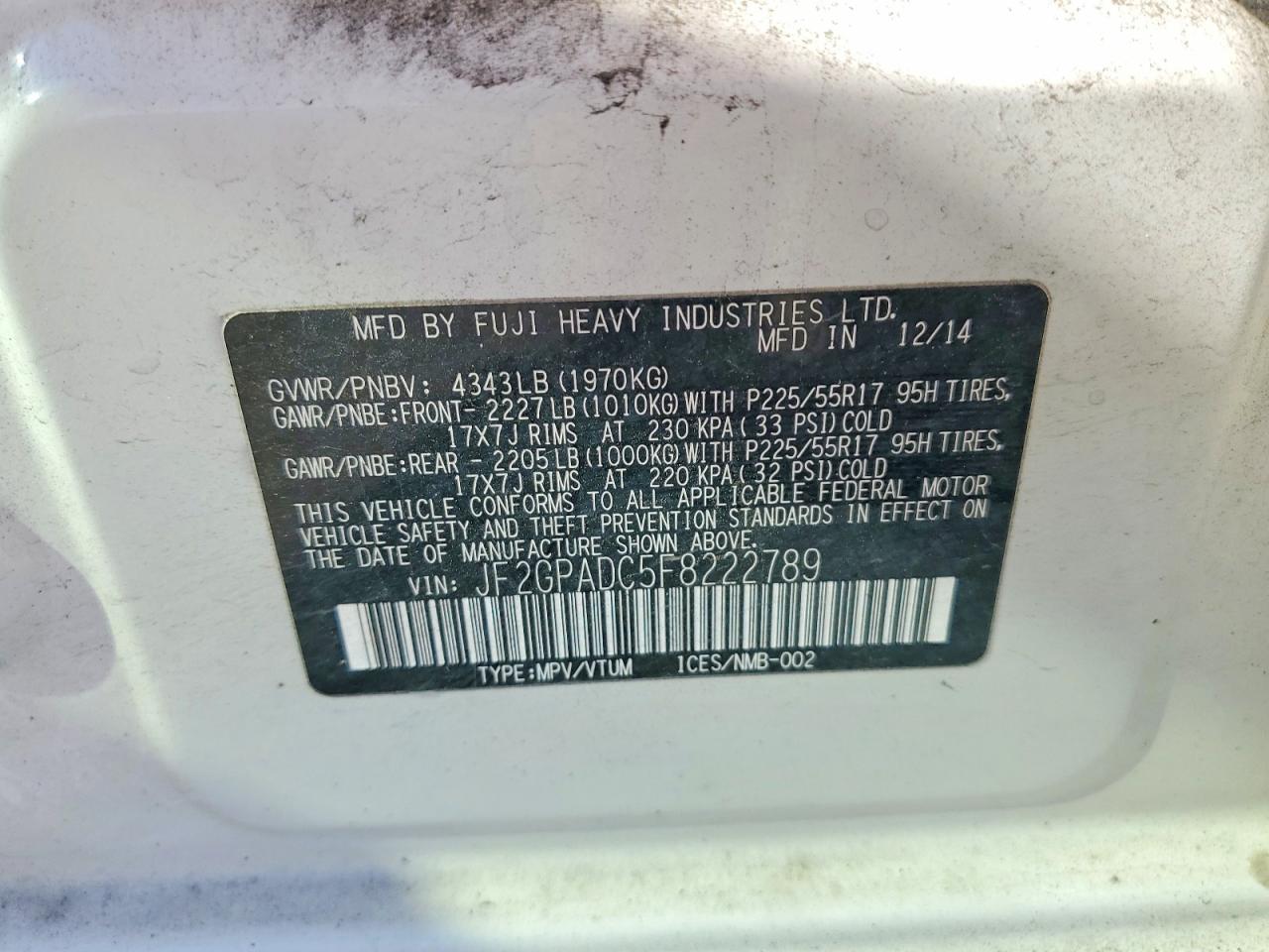 Subaru Xv 2.0 Premium