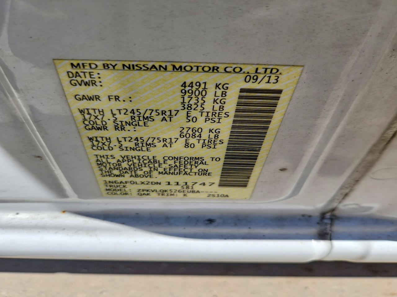 Nissan Nv 2500 Hd S