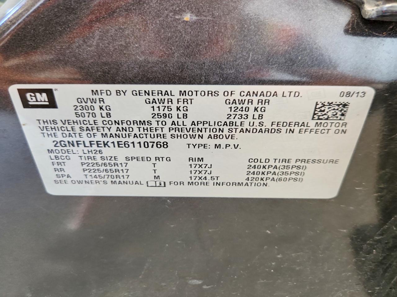 Chevrolet Equinox Lt