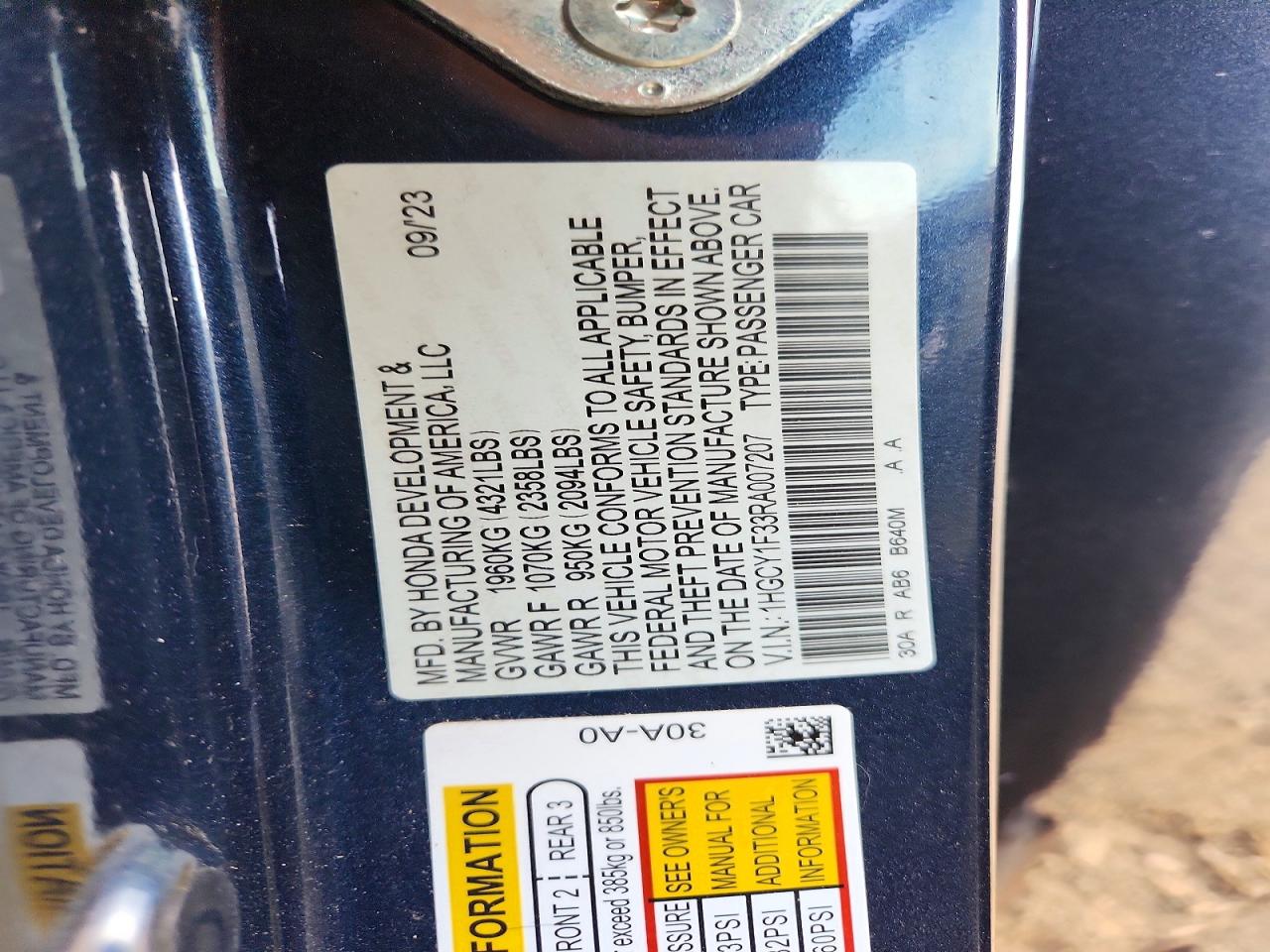 Honda Accord Ex