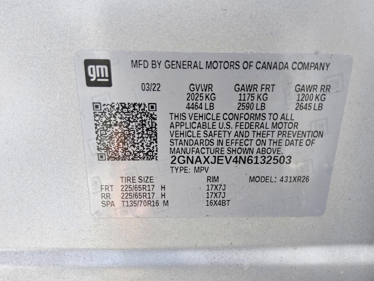 Chevrolet Equinox Lt