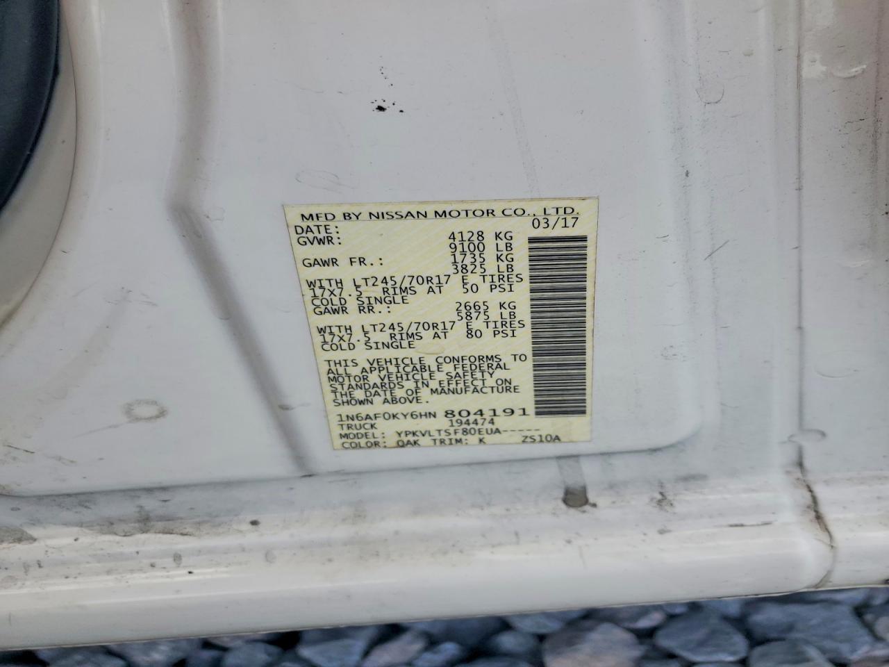 Nissan Nv 2500 Hd Sv