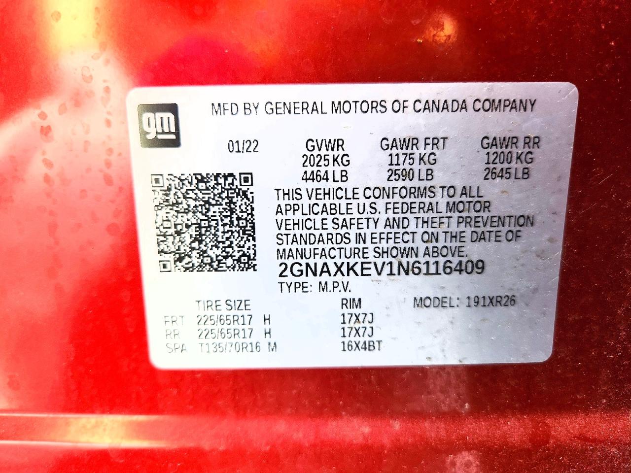 Chevrolet Equinox Lt