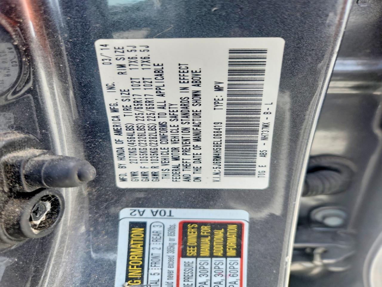Honda Crv Ex