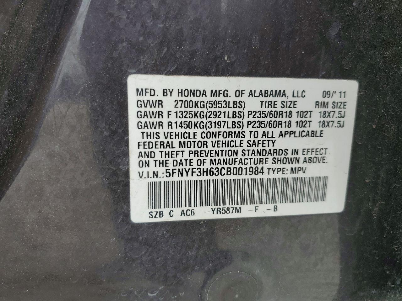 Honda Pilot Exl