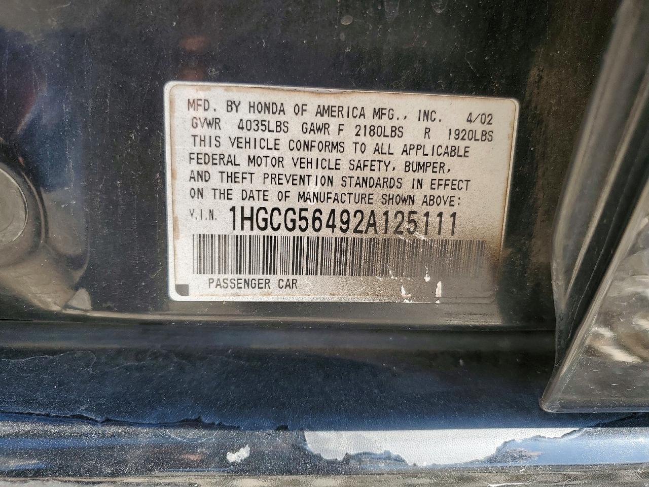 Honda Accord Lx