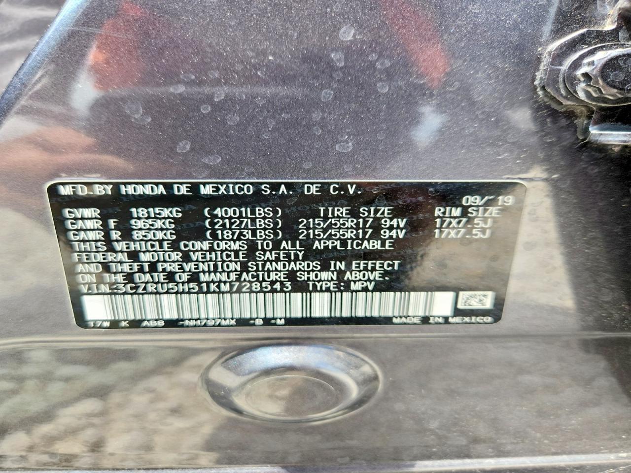 Honda HR-V Ex