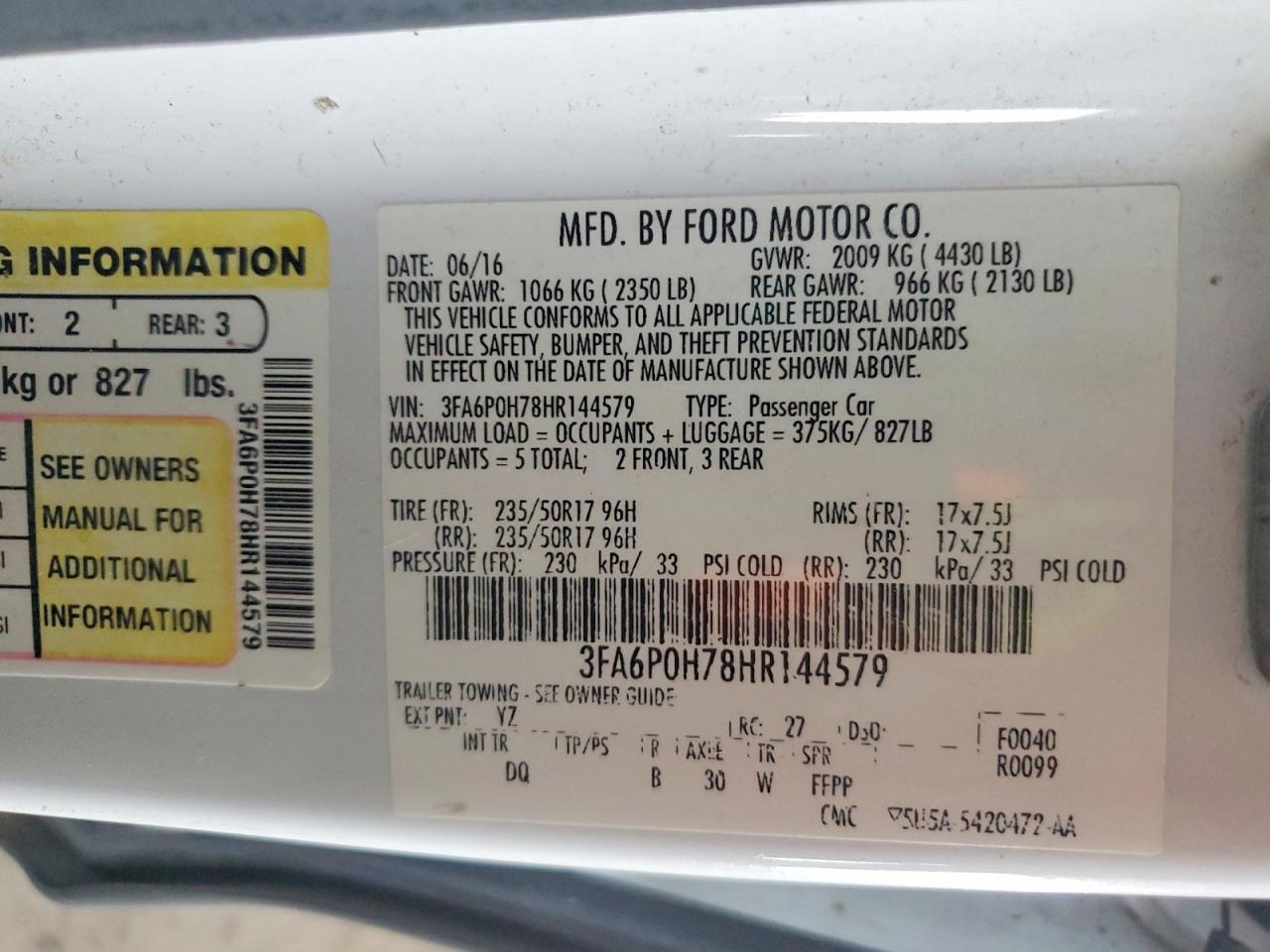 Ford Fusion Se
