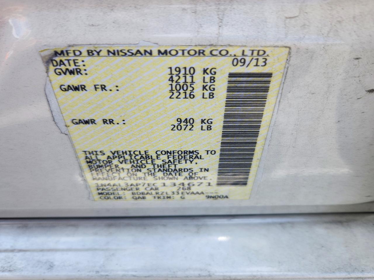 Nissan Altima 2.5 S