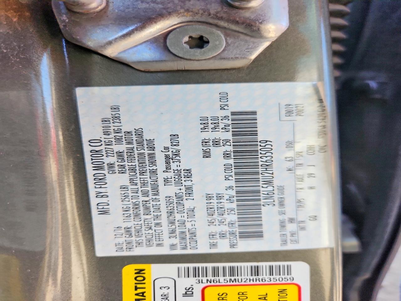 Lincoln MKZ Hybrid Reserve