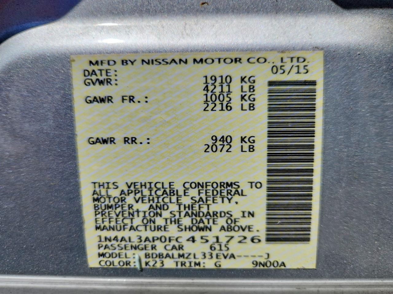 Nissan Altima 2.5