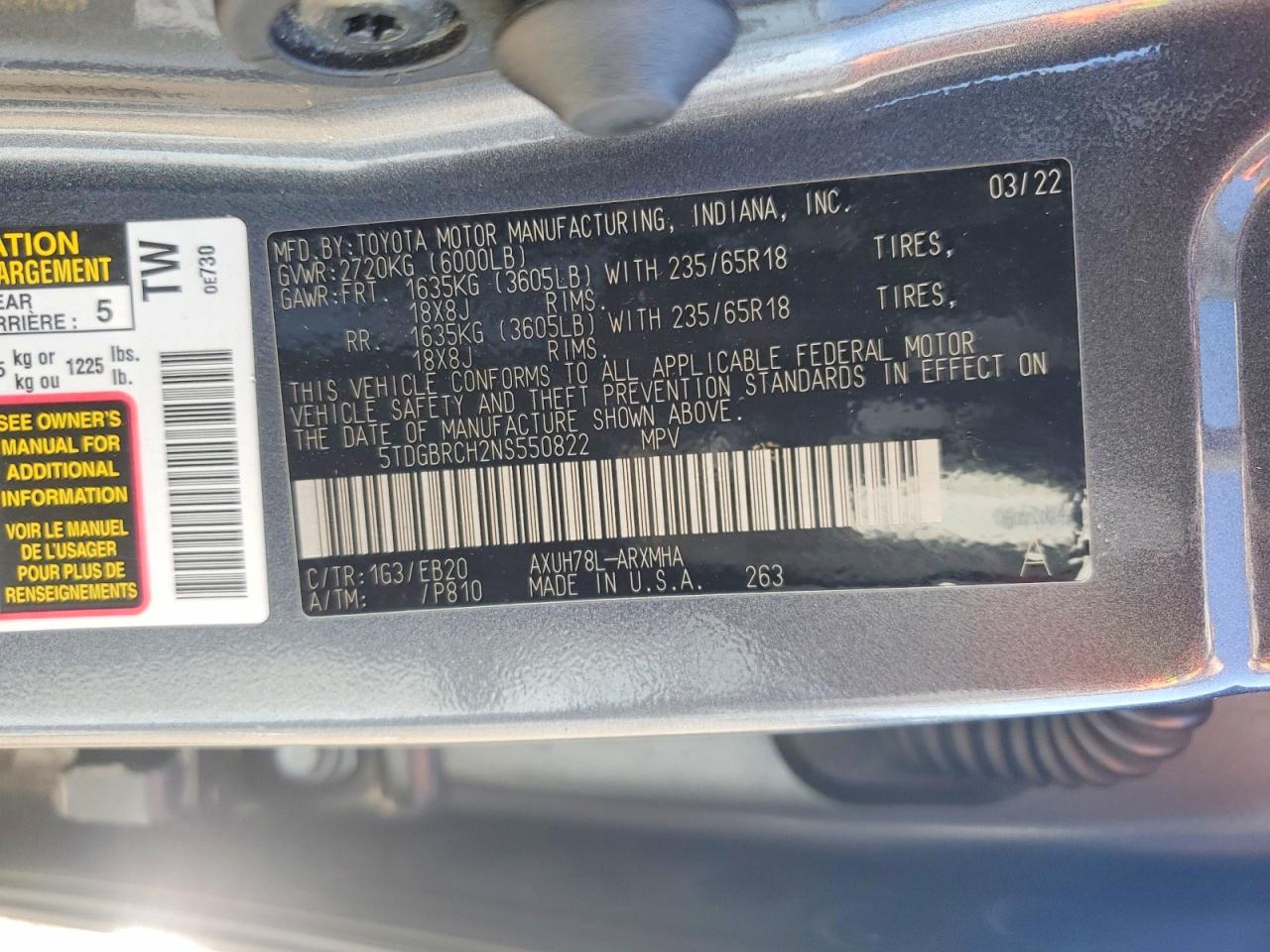 Toyota Highlander Xle