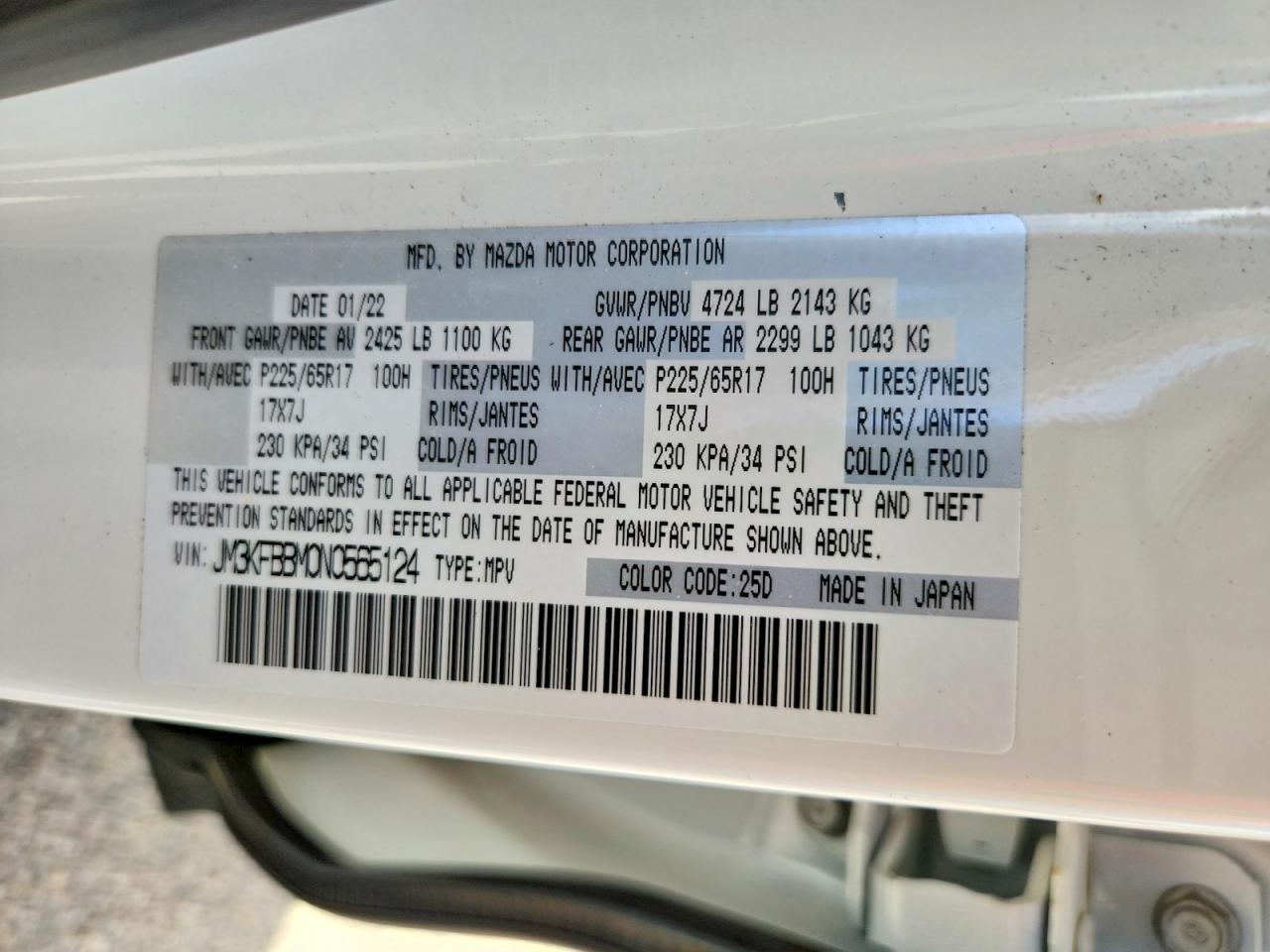 Mazda Cx Select
