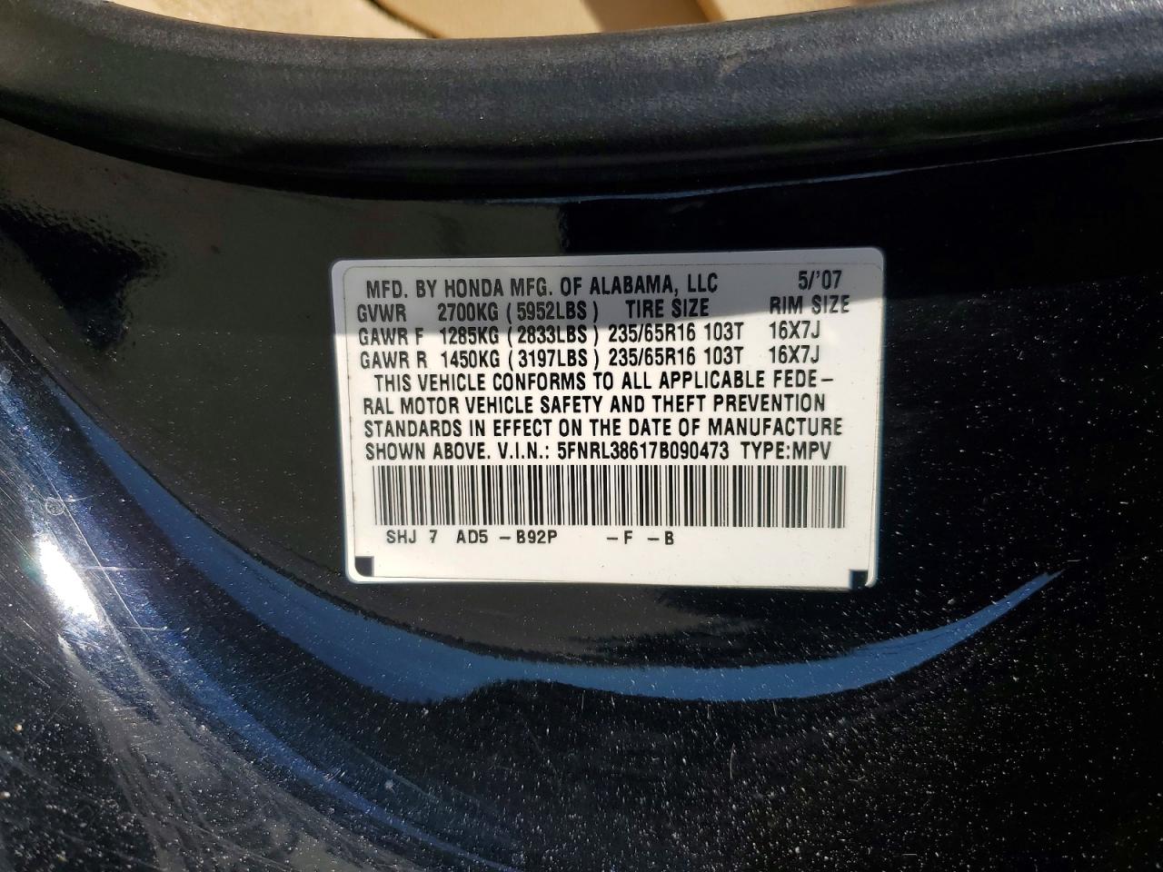 Honda Odyssey Exl