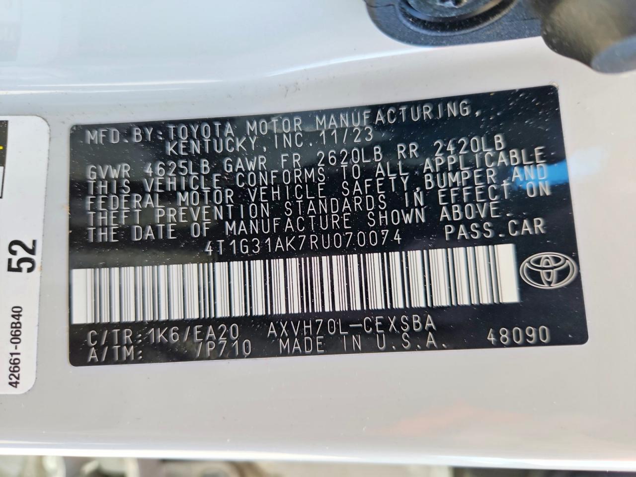 Toyota Camry Se