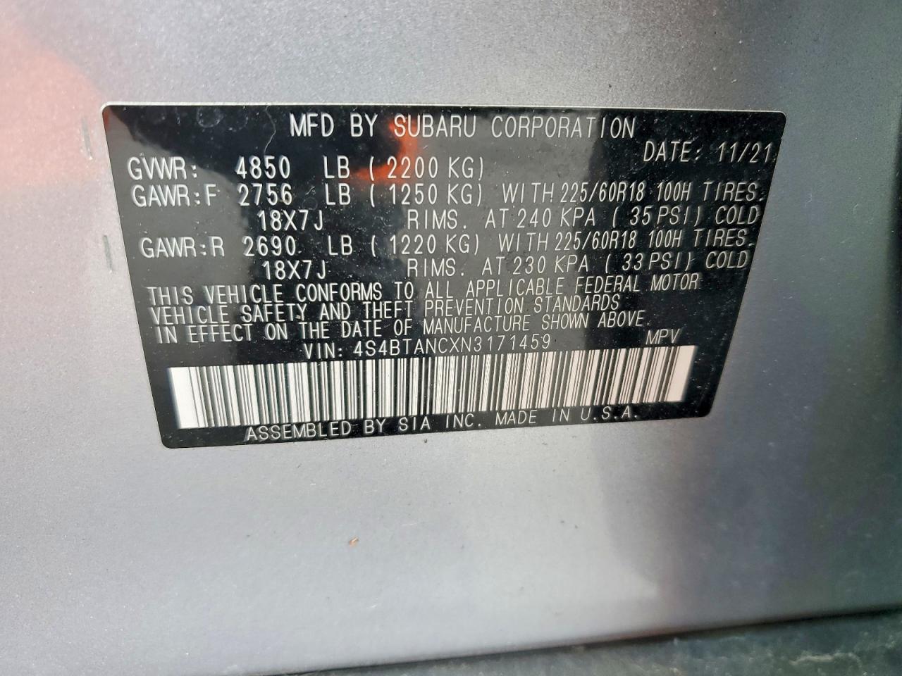 Subaru Outback Limited