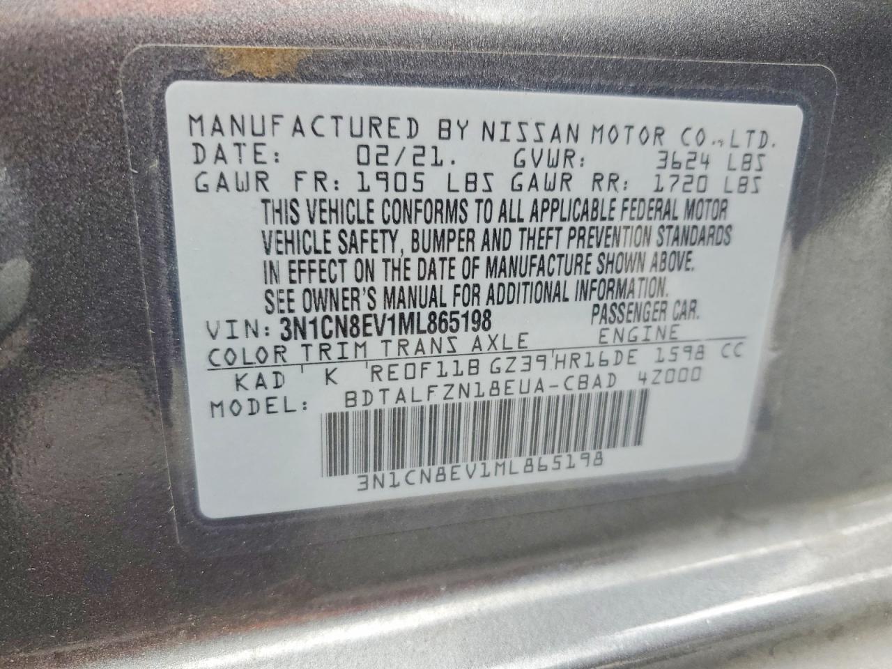 Nissan Versa Sv