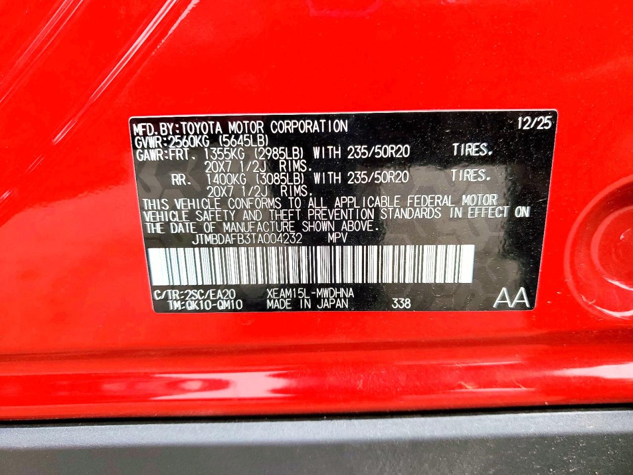 Toyota Bz Limited